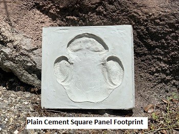 Plain Square Panel Footprints with Hook image